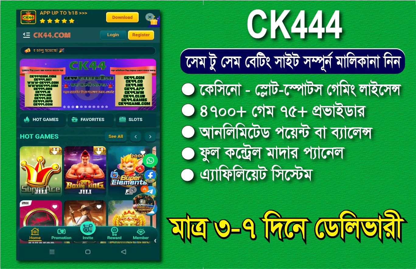 CK444 Similar Betting website Development